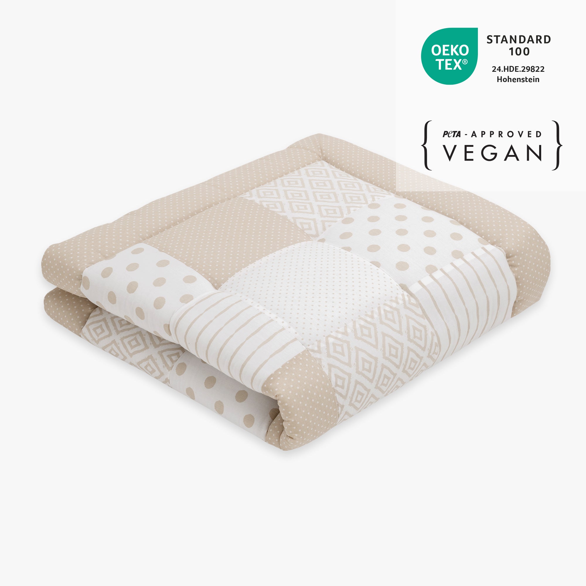 Patchwork speelkleed | Essential Beige