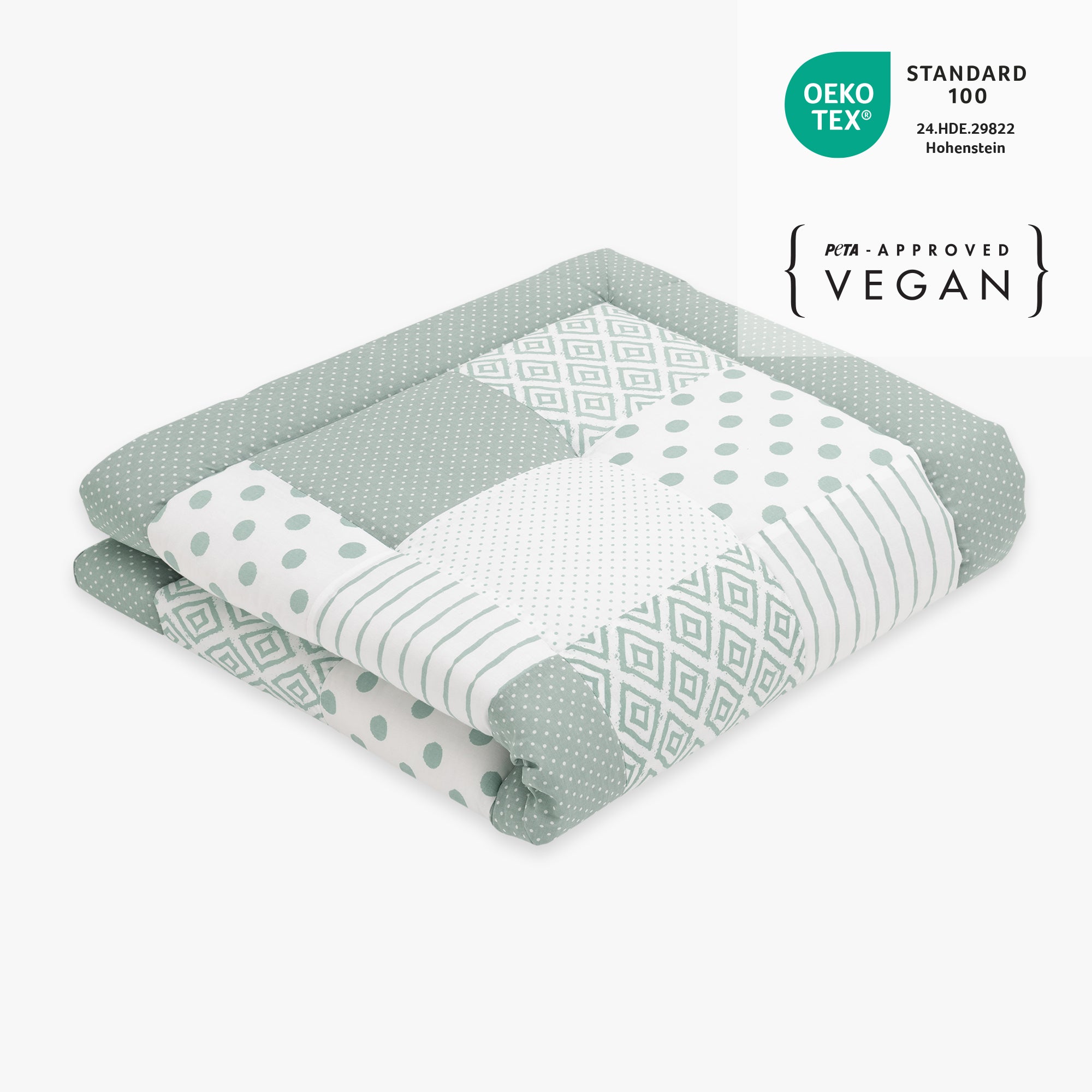 Patchwork speelkleed | Essential Mint