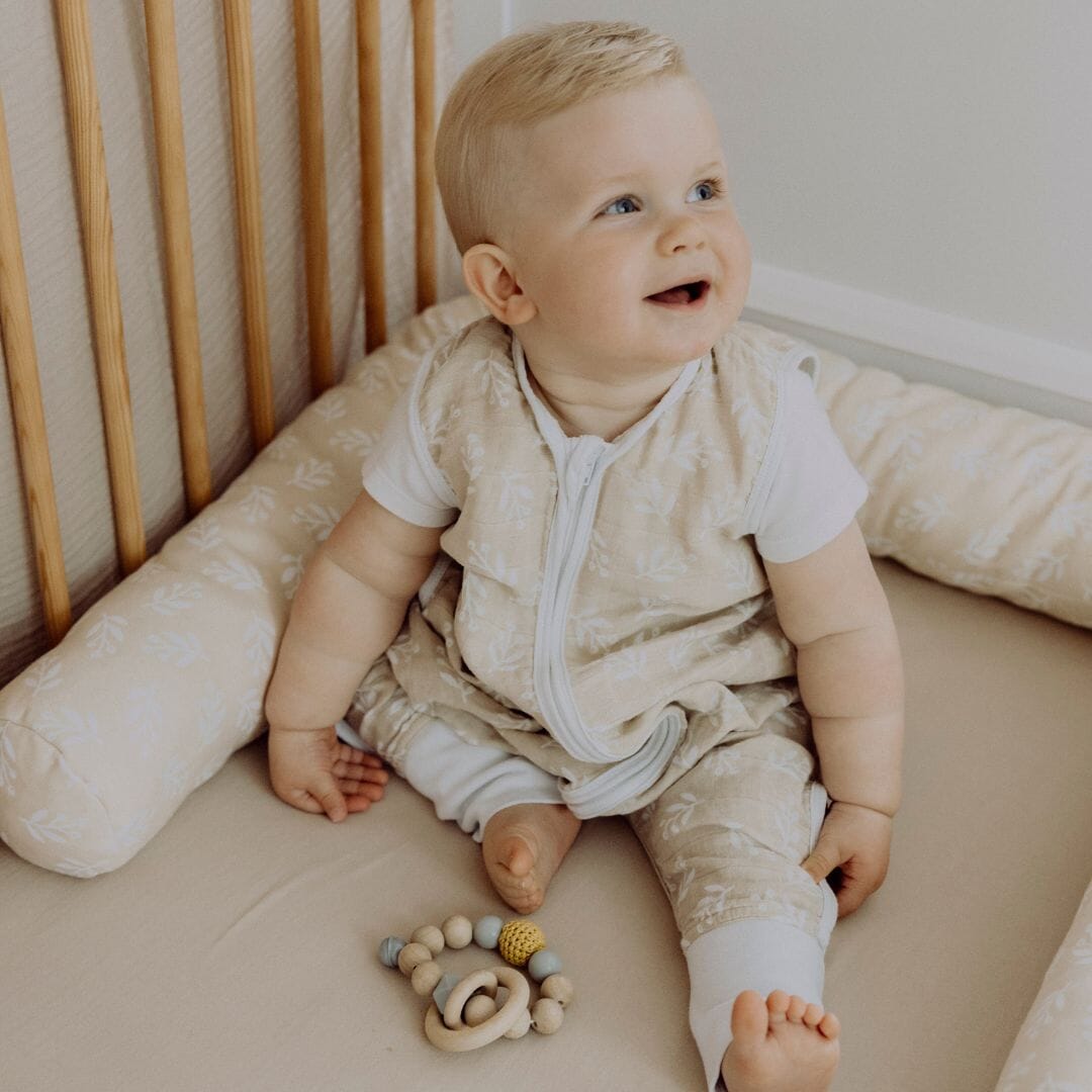 Mousseline slaapzak met voetjes 0.5 TOG | Floral Sand