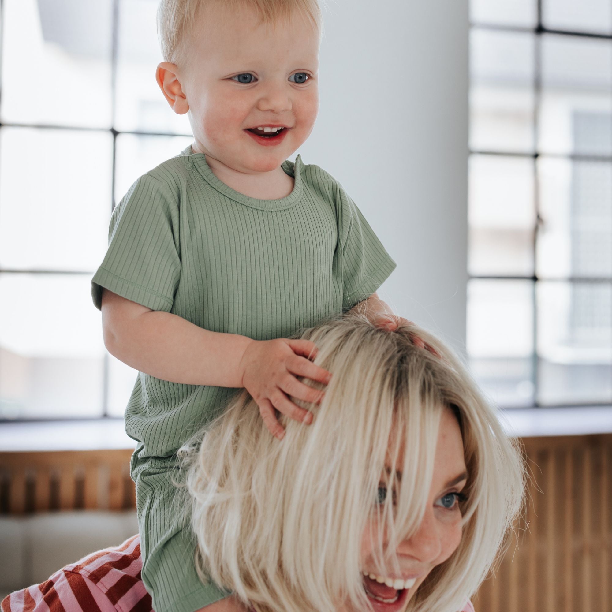 Pyjama kort 2-delig | Essential Groen