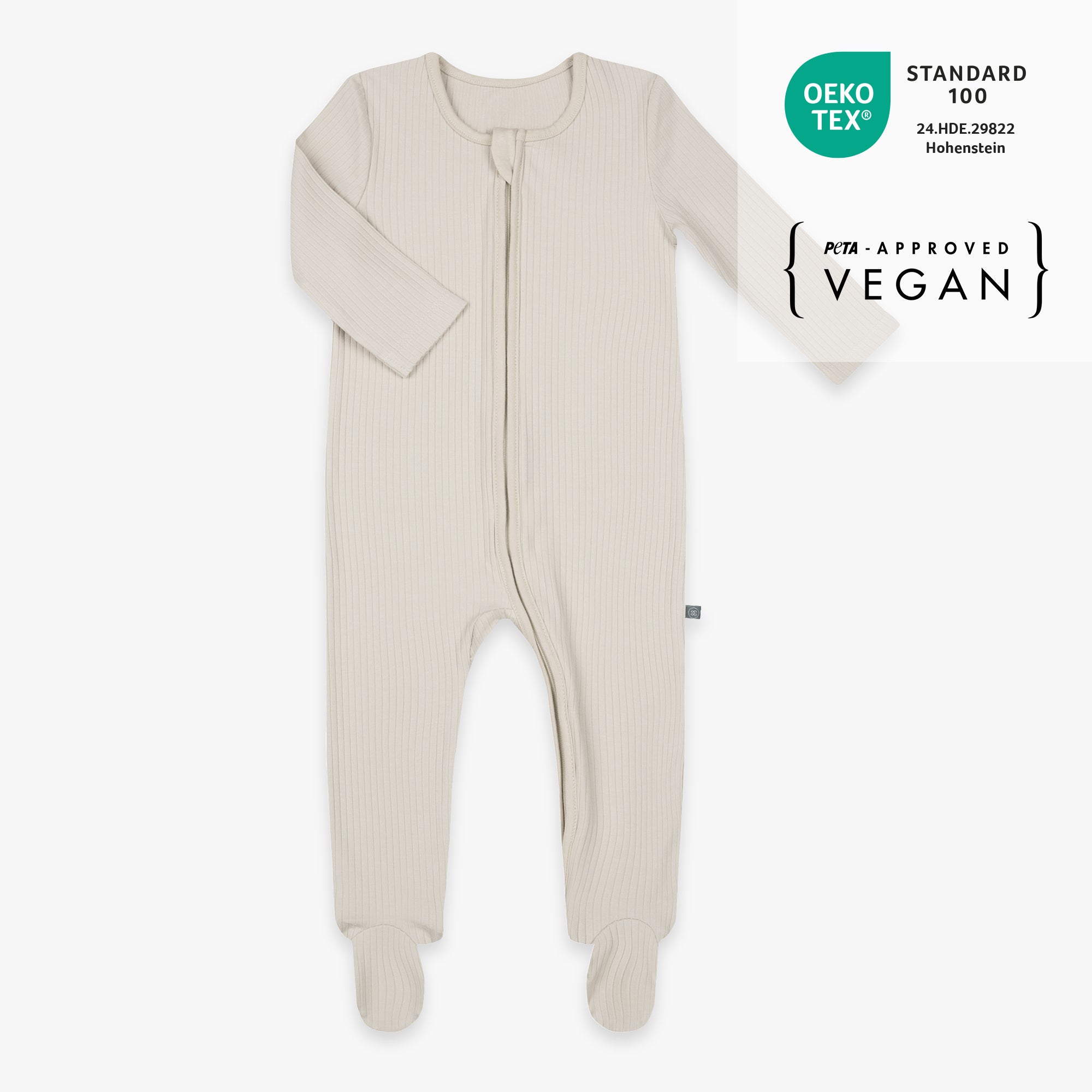 Pyjama met voetjes | Essential Beige
