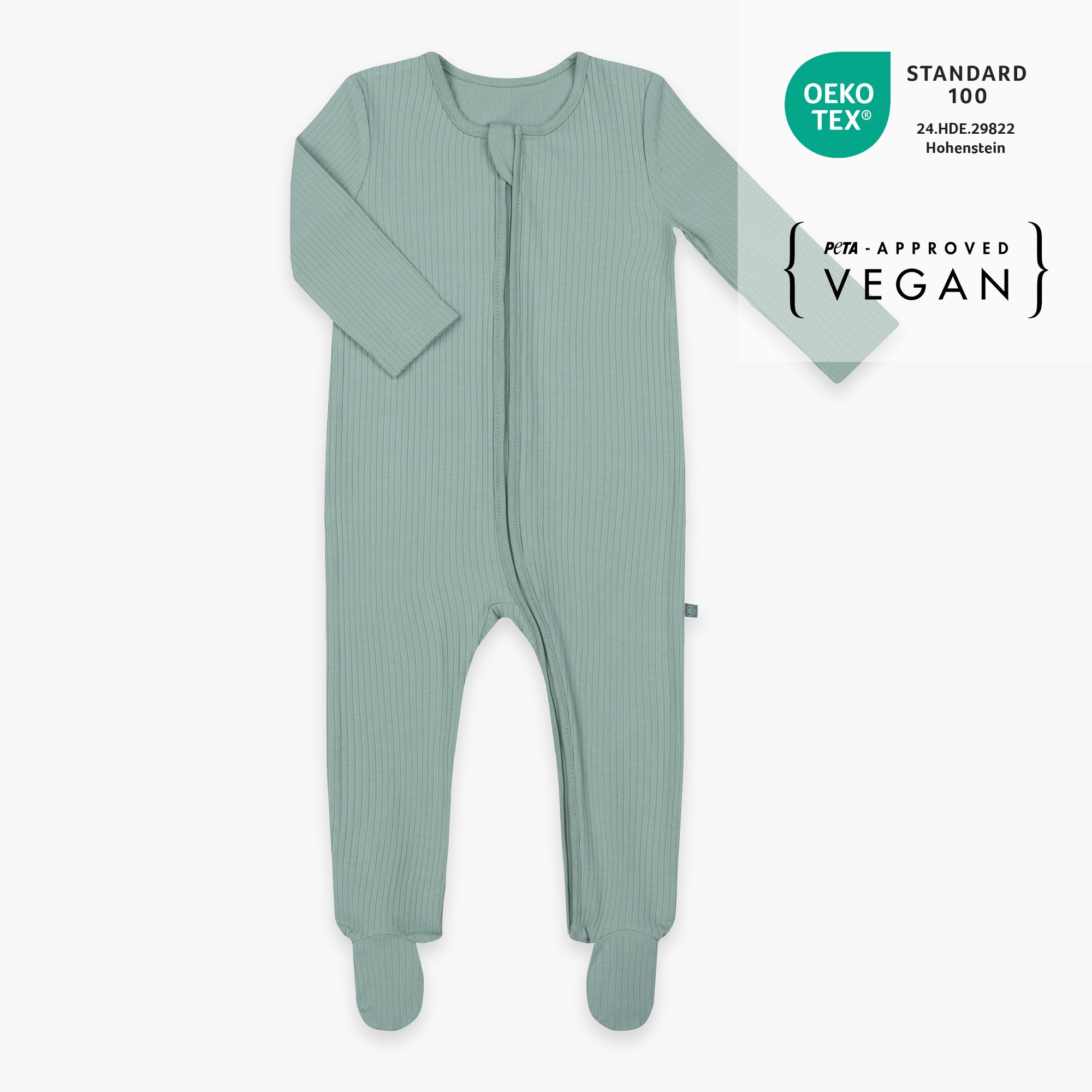 Pyjama met voetjes | Essential Mint