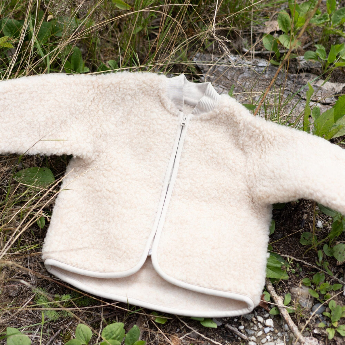 Merino teddy jas | Essential Beige