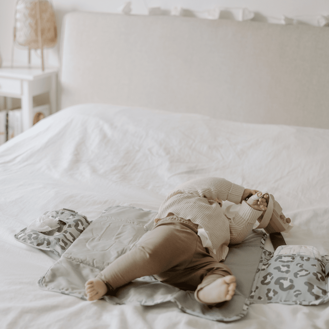 Verschoonmatje | Luipaard Grijs