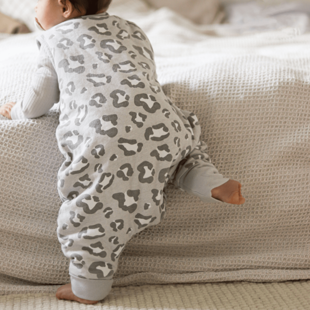 Slaapzak met voetjes 2.5 TOG | Luipaard Grijs