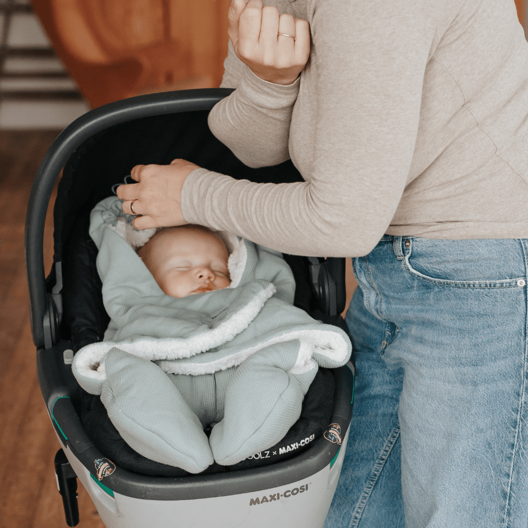 Omslagdoek met voetjes | Essential Mint