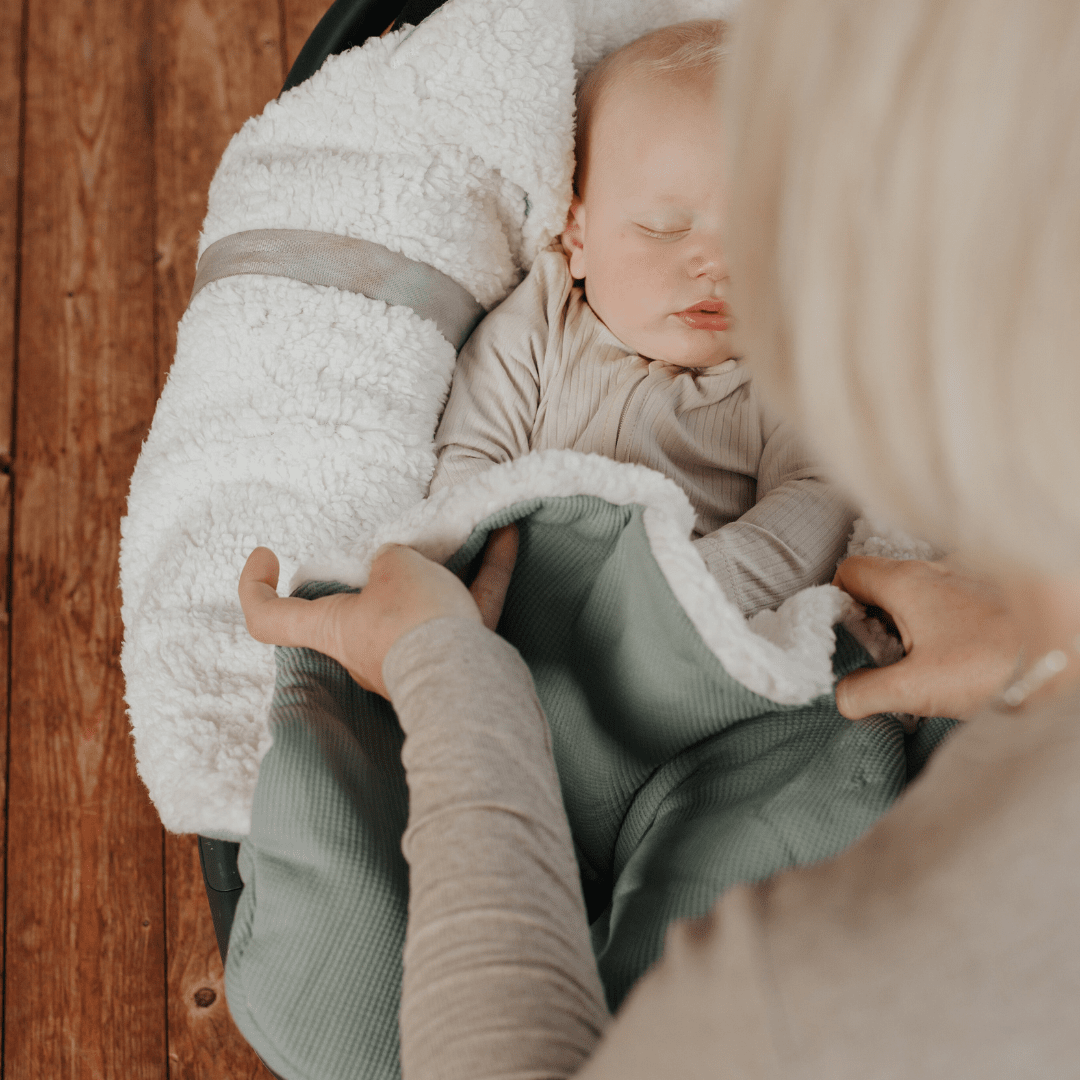 Omslagdoek met voetjes | Essential Mint