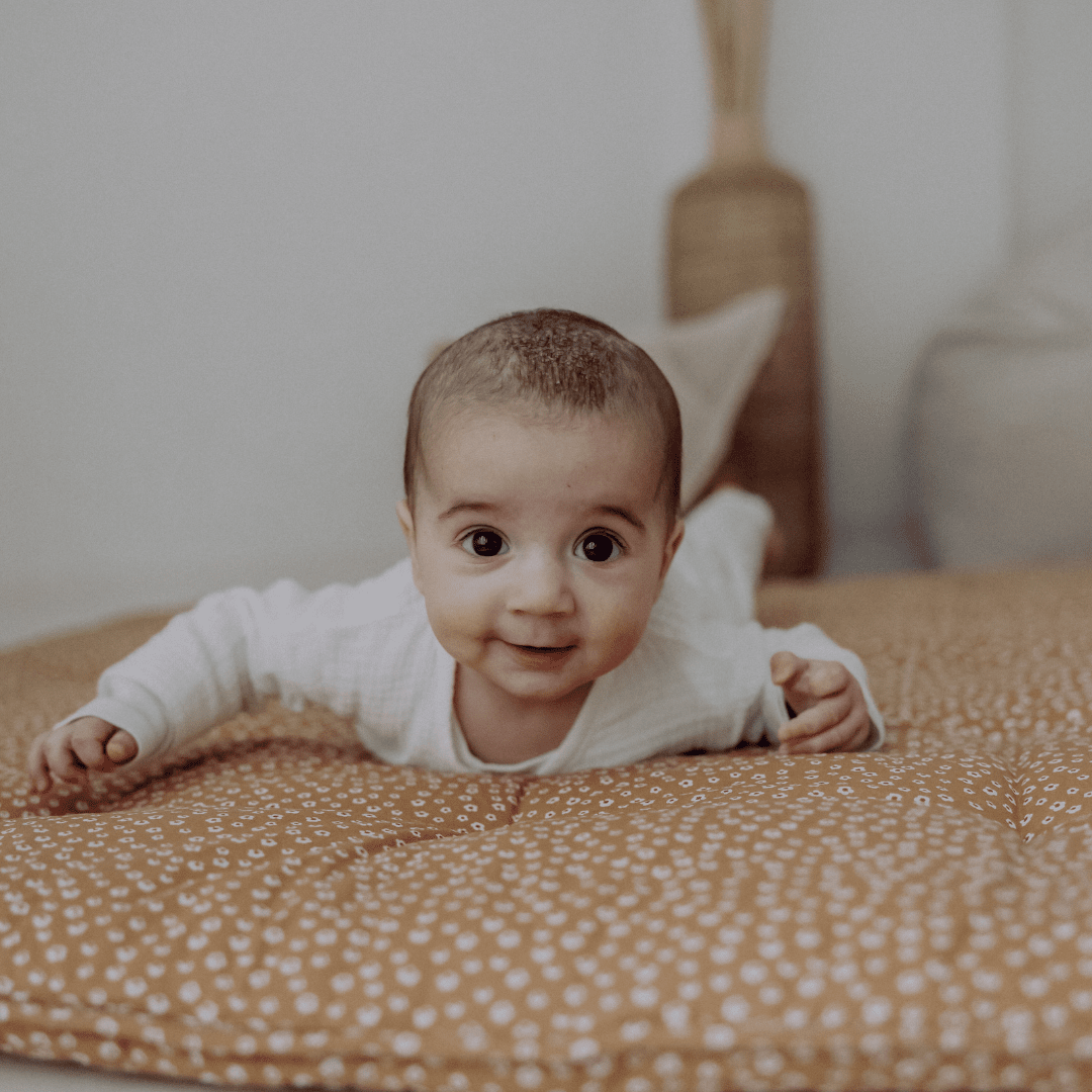 Speelkleed | Bloemen Caramel