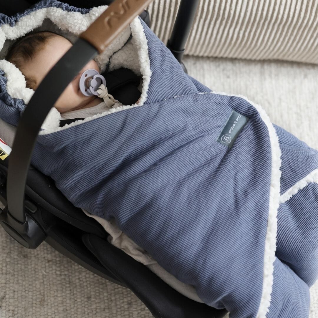 Omslagdoek met voetjes | Essential Blauw