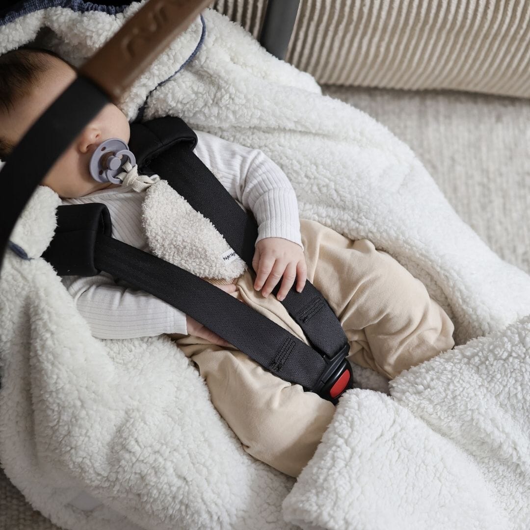 Omslagdoek met voetjes | Essential Blauw