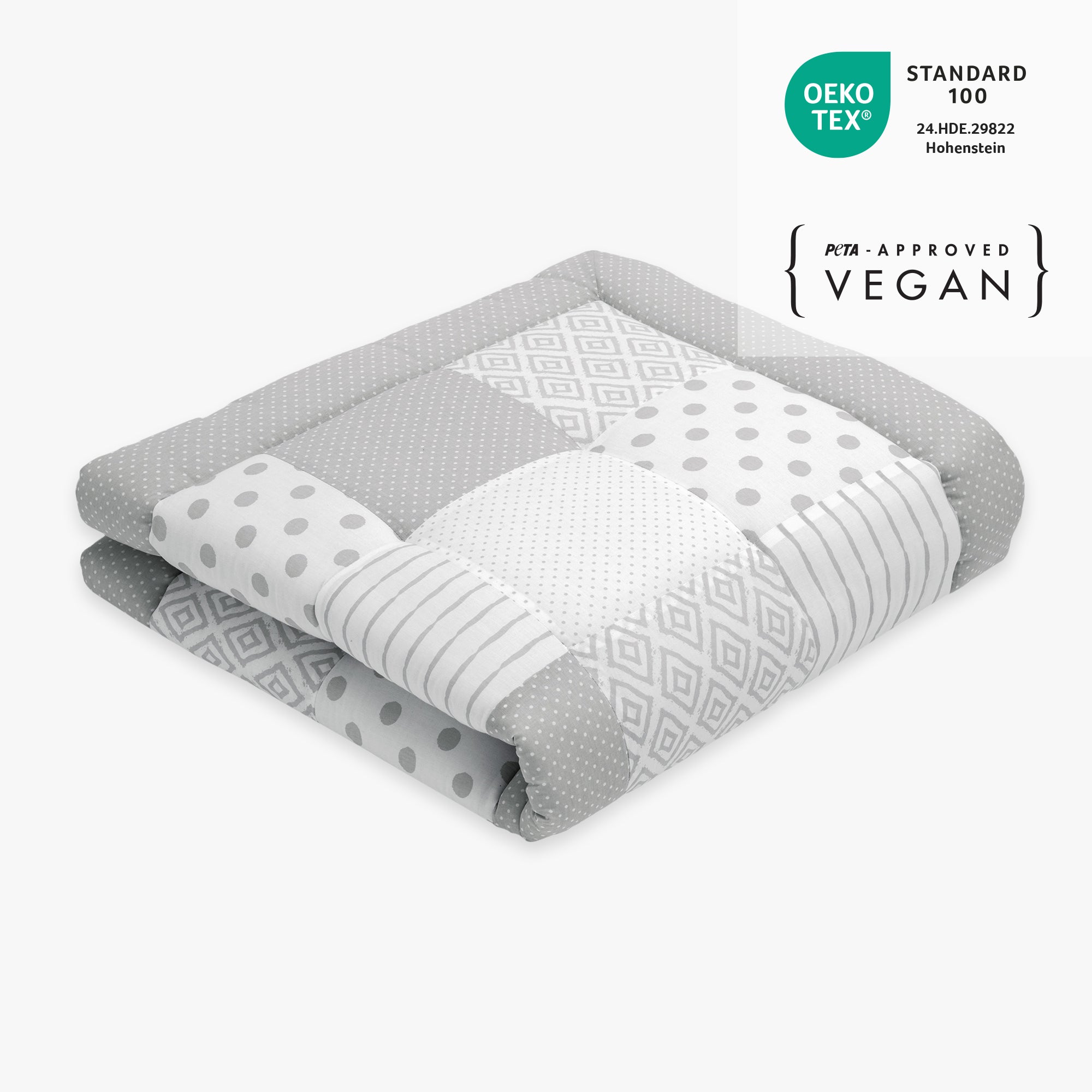 Patchwork speelkleed | Essential Grijs