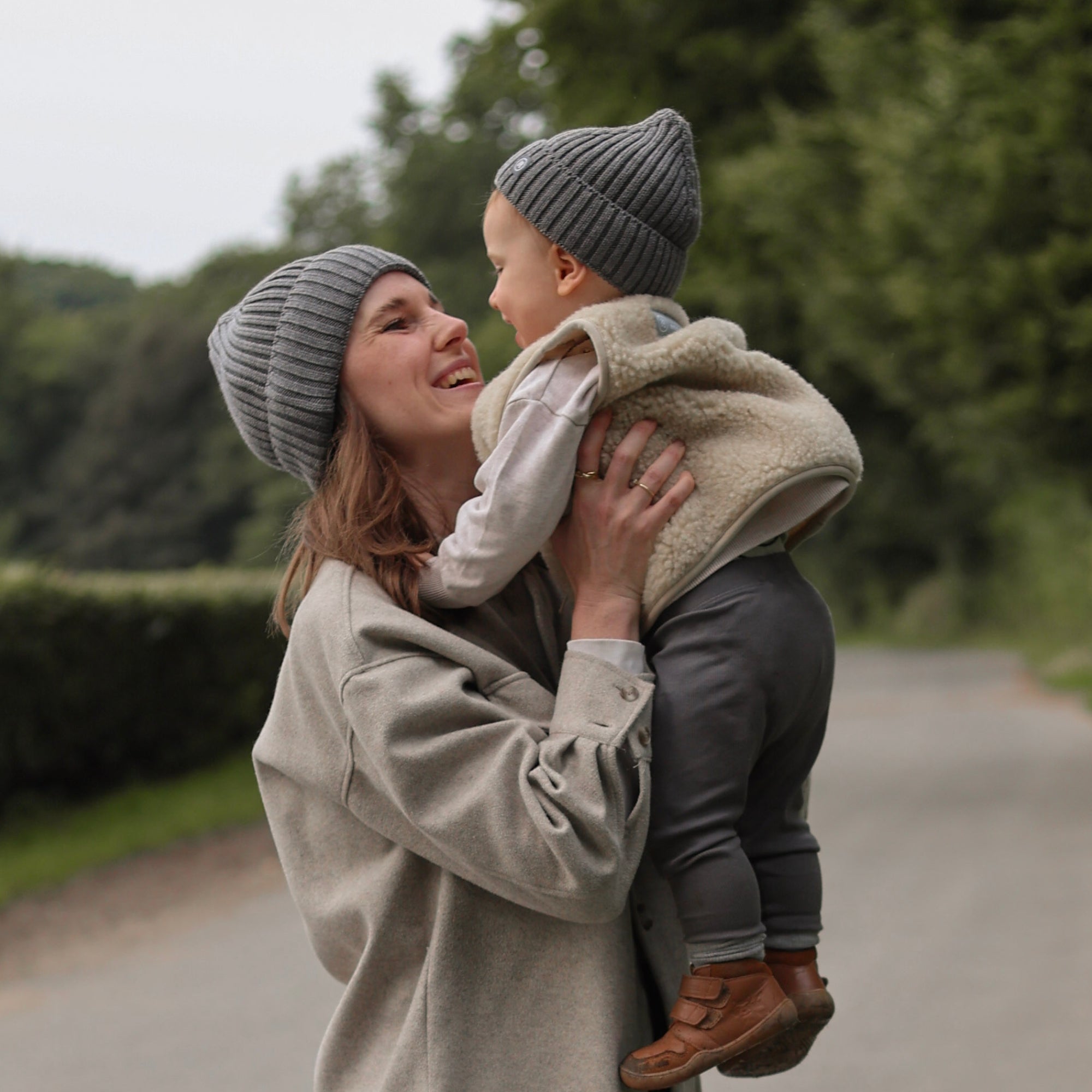 Merinowollen muts volwassenen | Essential Grijs