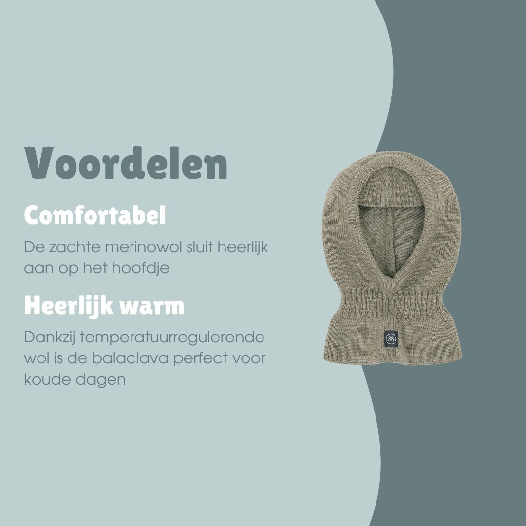 Merinowollen pasjamuts kind | Essential Beige