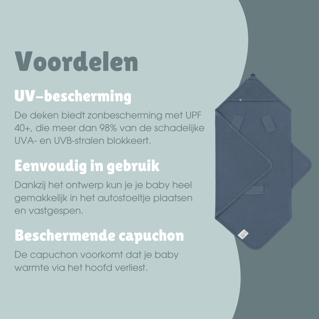 Omslagdoek met UV-bescherming | Essential Blauw