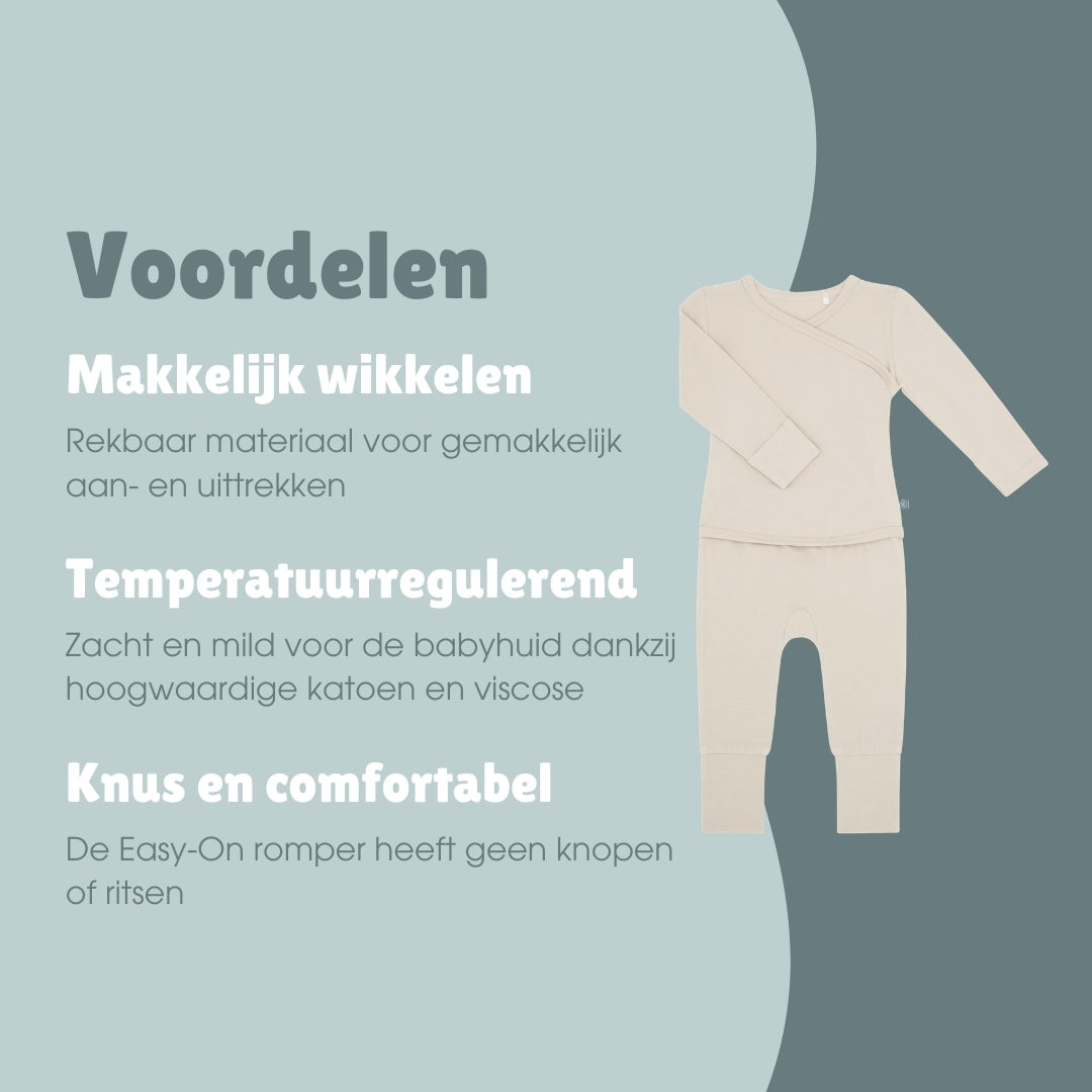 Easy-on Boxpak met Lange Mouwen | Essential Beige