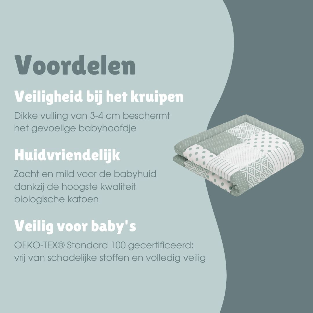 Patchwork speelkleed | Essential Mint