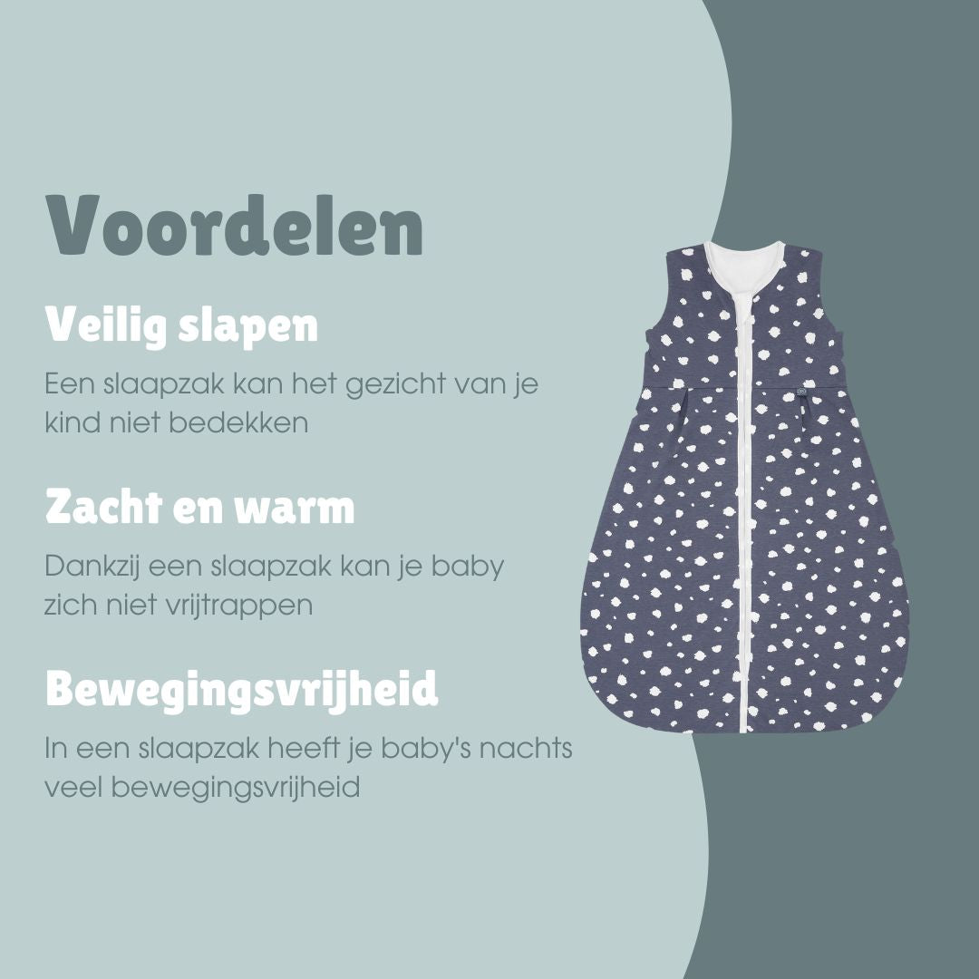 Slaapzak 1.0 TOG | Stippen Blauw