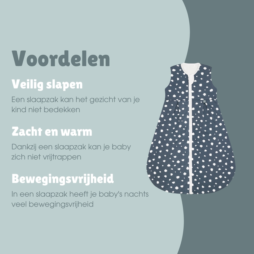 Slaapzak 1.0 TOG | Stippen Blauw