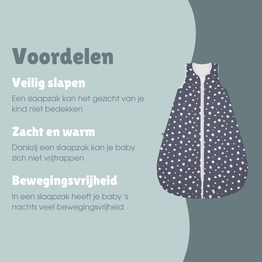 Slaapzak 2.5 TOG | Stippen Blauw