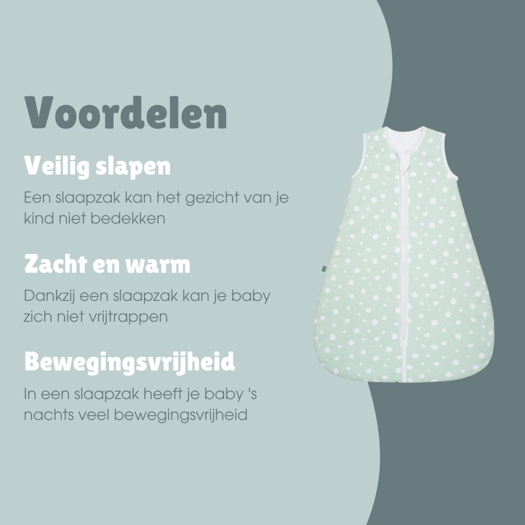 Slaapzak 2.5 TOG | Stippen Mint
