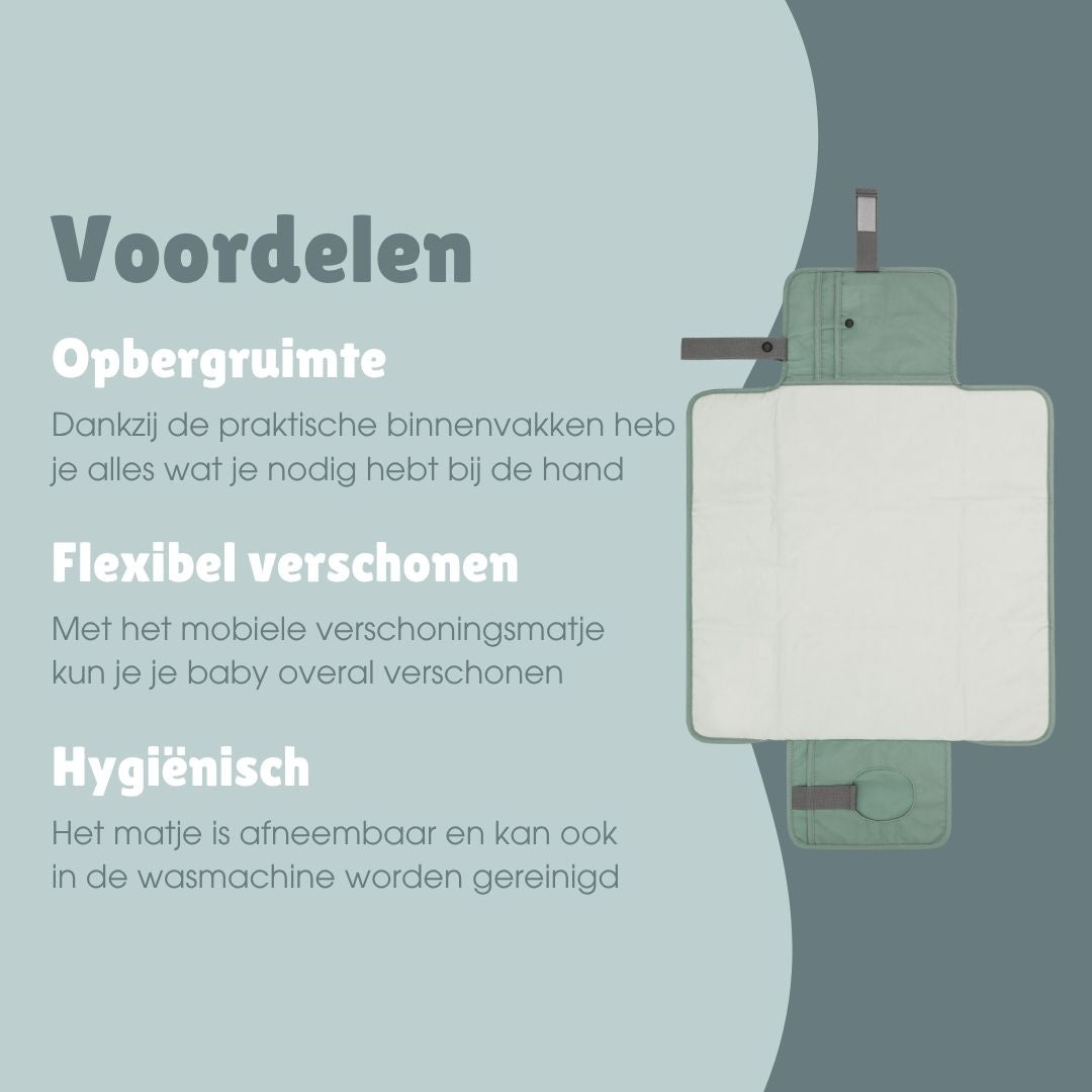 Verschoonmatje | Essential Mint