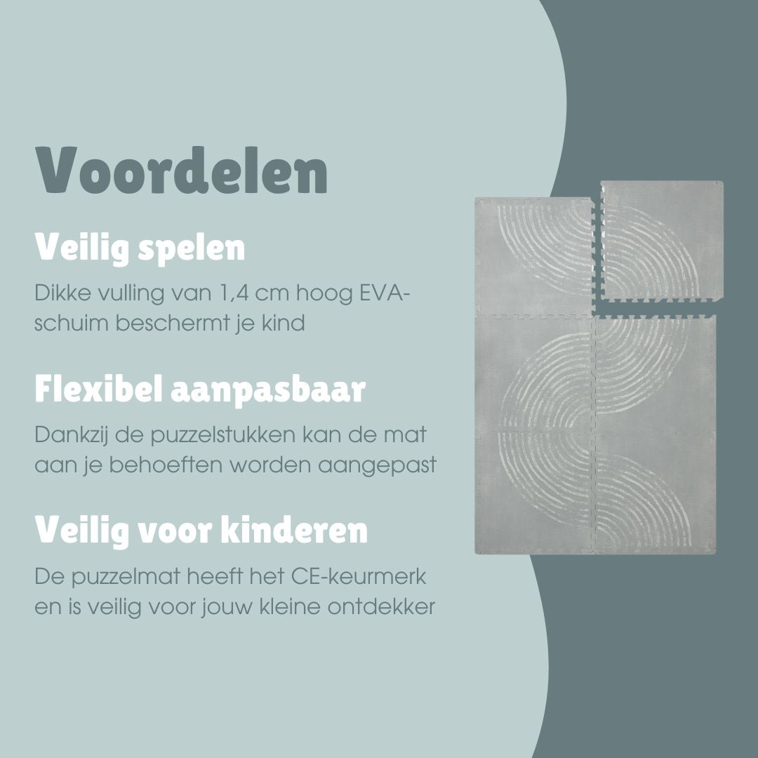 Puzzelmat | Wave Grijs