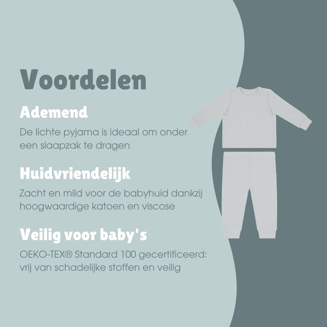 Pyjama lang 2-delig | Essential Grijs