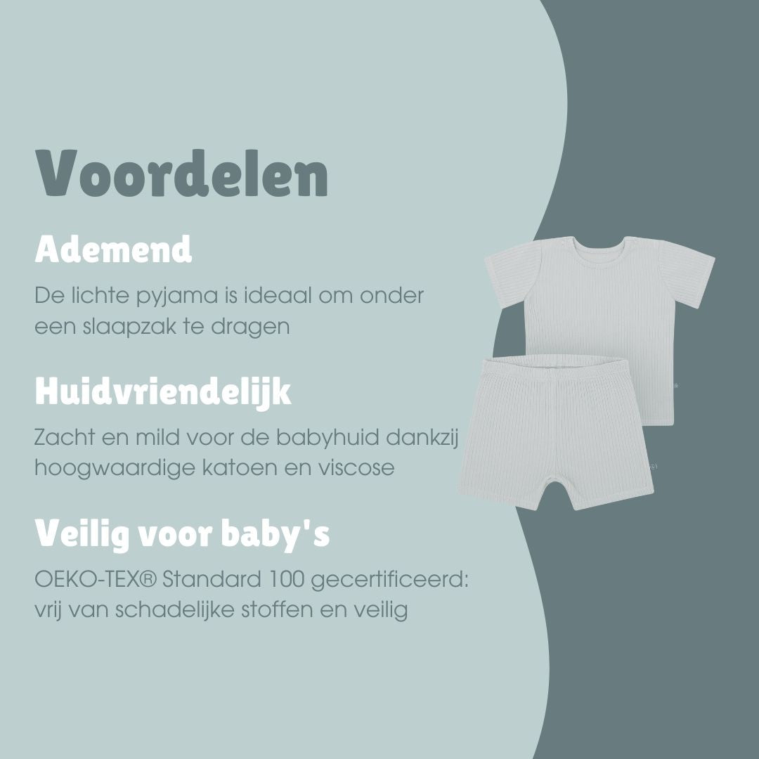 Pyjama kort 2-delig | Essential Grijs