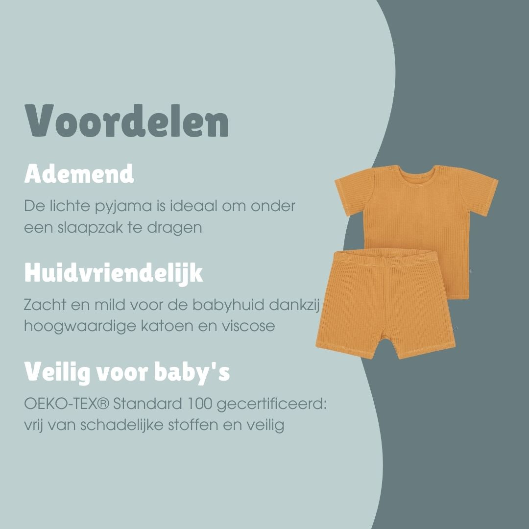 Pyjama kort 2-delig | Essential Honey