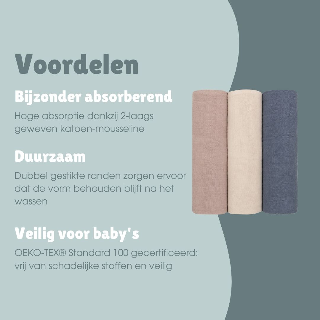 Hydrofiele doeken set 3 stuks | Nachthemel