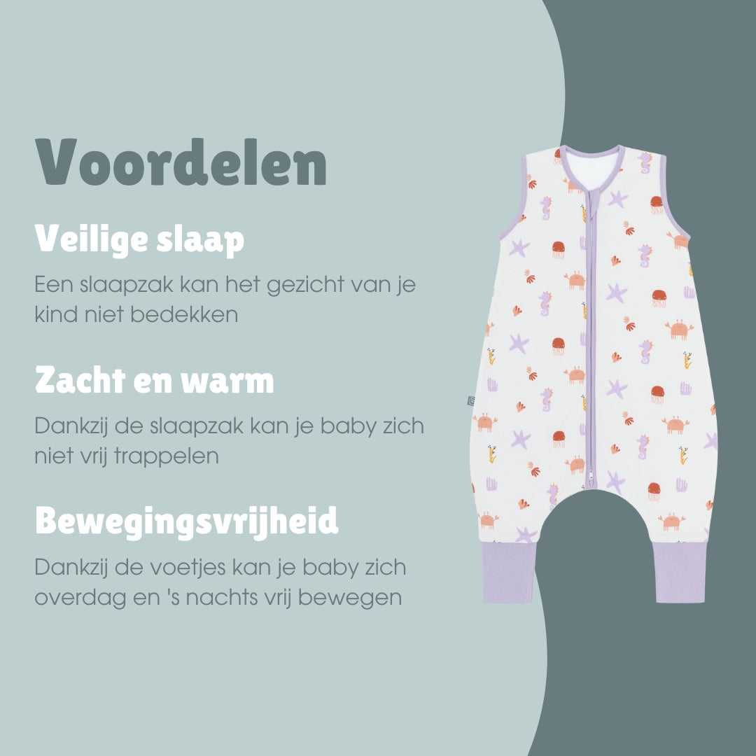 Slaapzak met voetjes 1.0 TOG | Community Design Onder Water