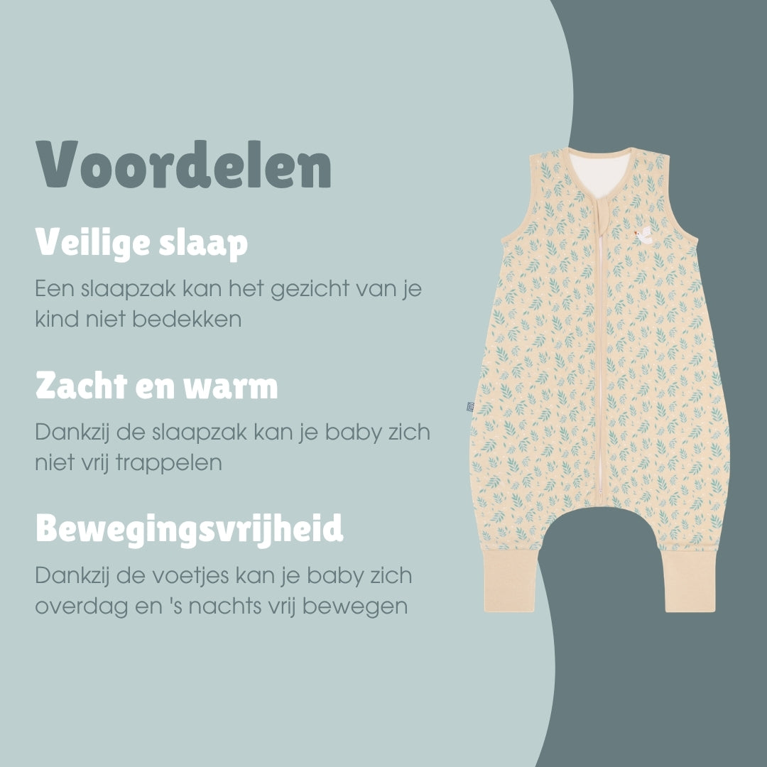 Slaapzak met voetjes 1.0 TOG | Vogel