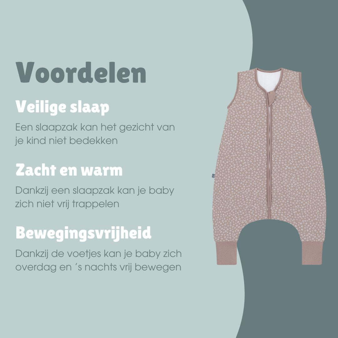Slaapzak met voetjes 2.5 TOG | Bloemen Berry