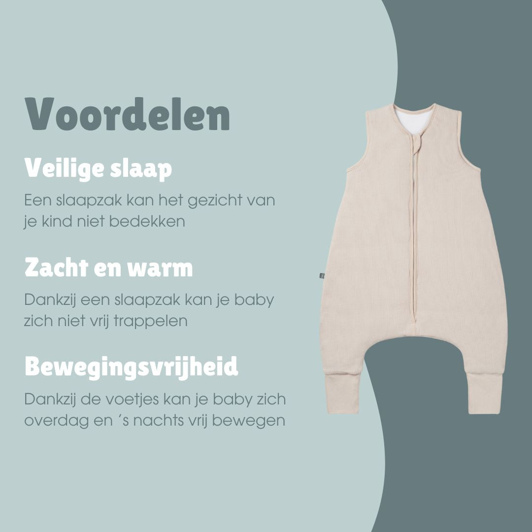 Slaapzak met omslagvoet 2.5 TOG | Essential Beige