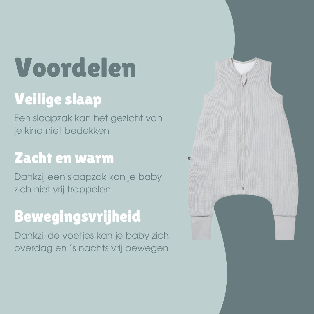 Slaapzak met omslagvoet 2.5 TOG | Essential Grijs