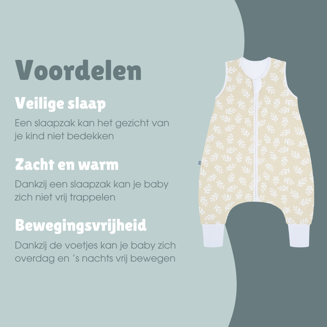 Slaapzak met voetjes 2.5 TOG | Floral Sand