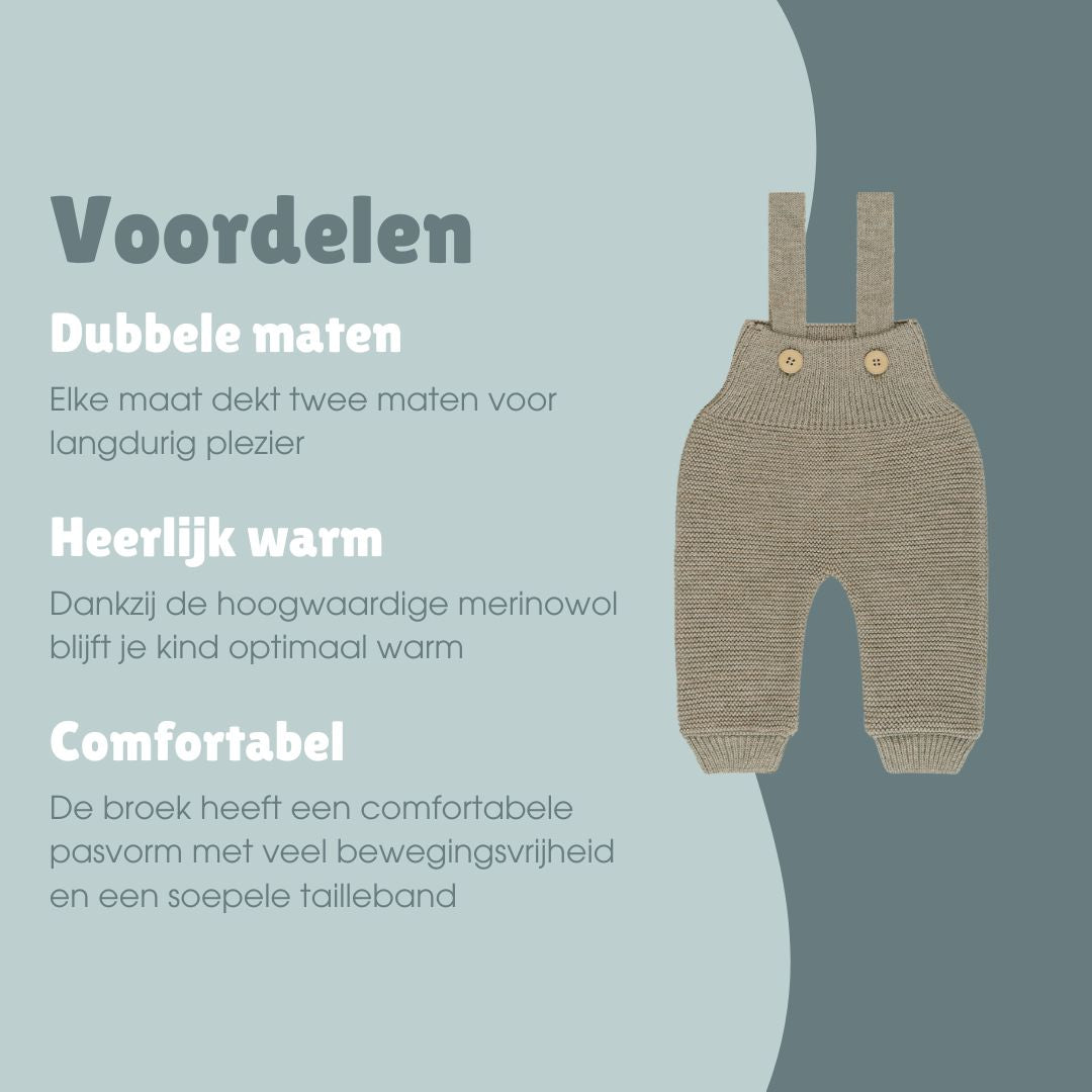 Merinowollen breibroek | Essential Beige