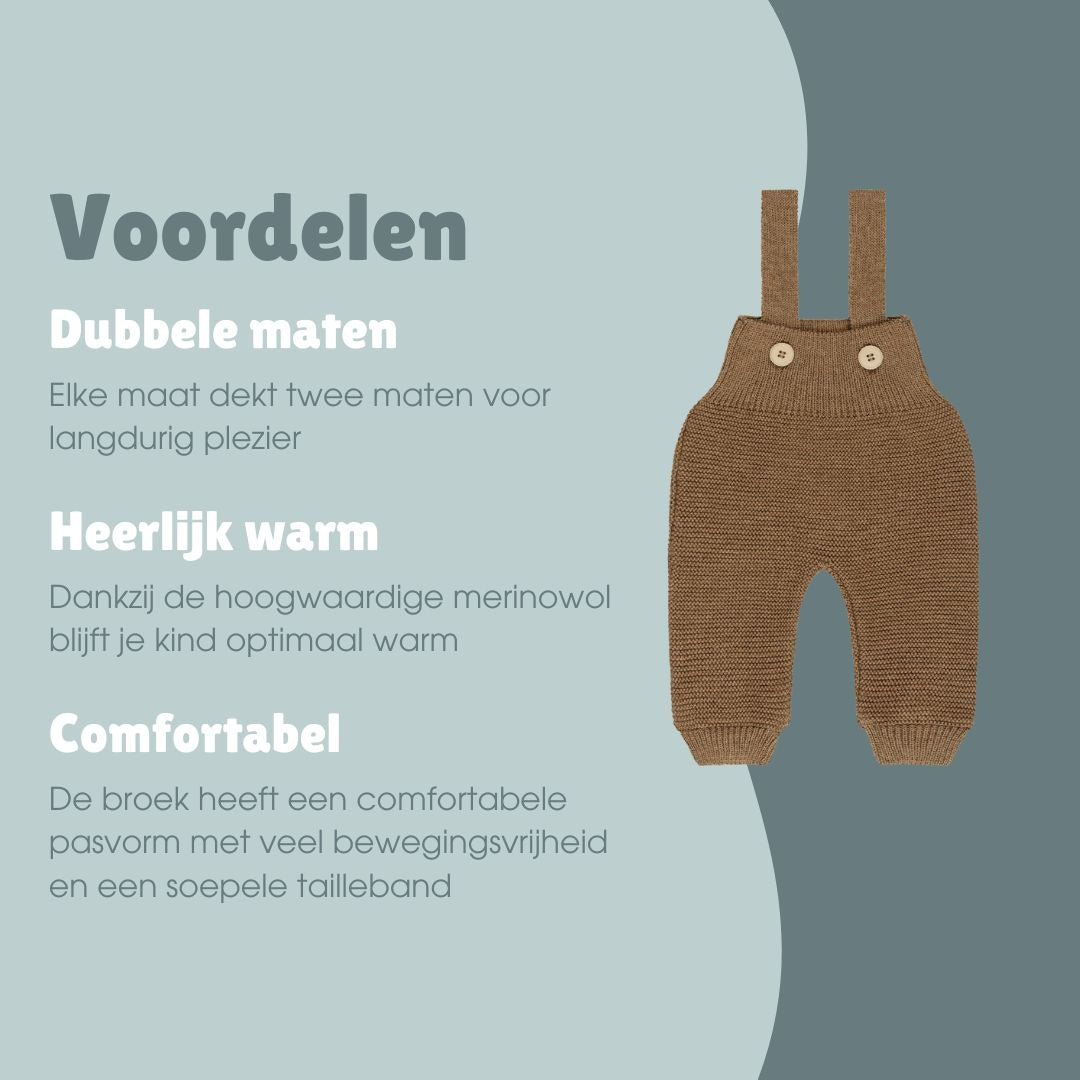 Merinowollen breibroek | Essential Taupe