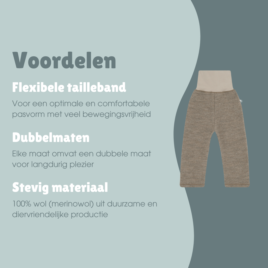 Wollen broek | Essential Beige