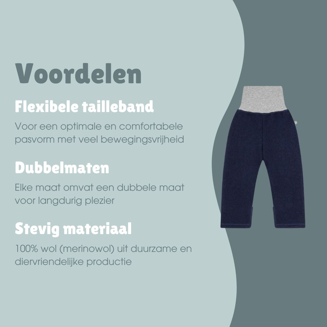 Wollen broek | Essential Blauw