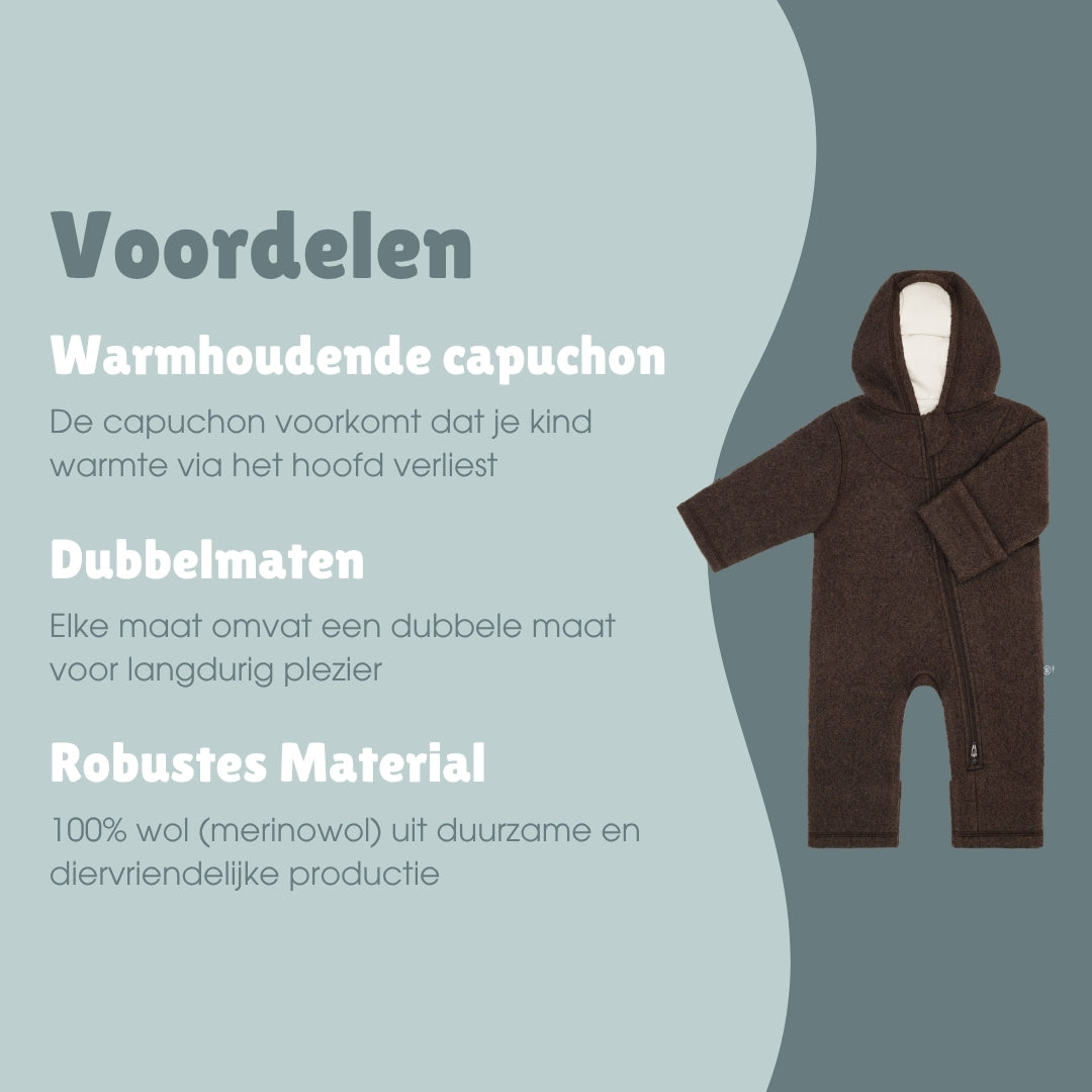 Wollen winterpak | Essential Chocolade