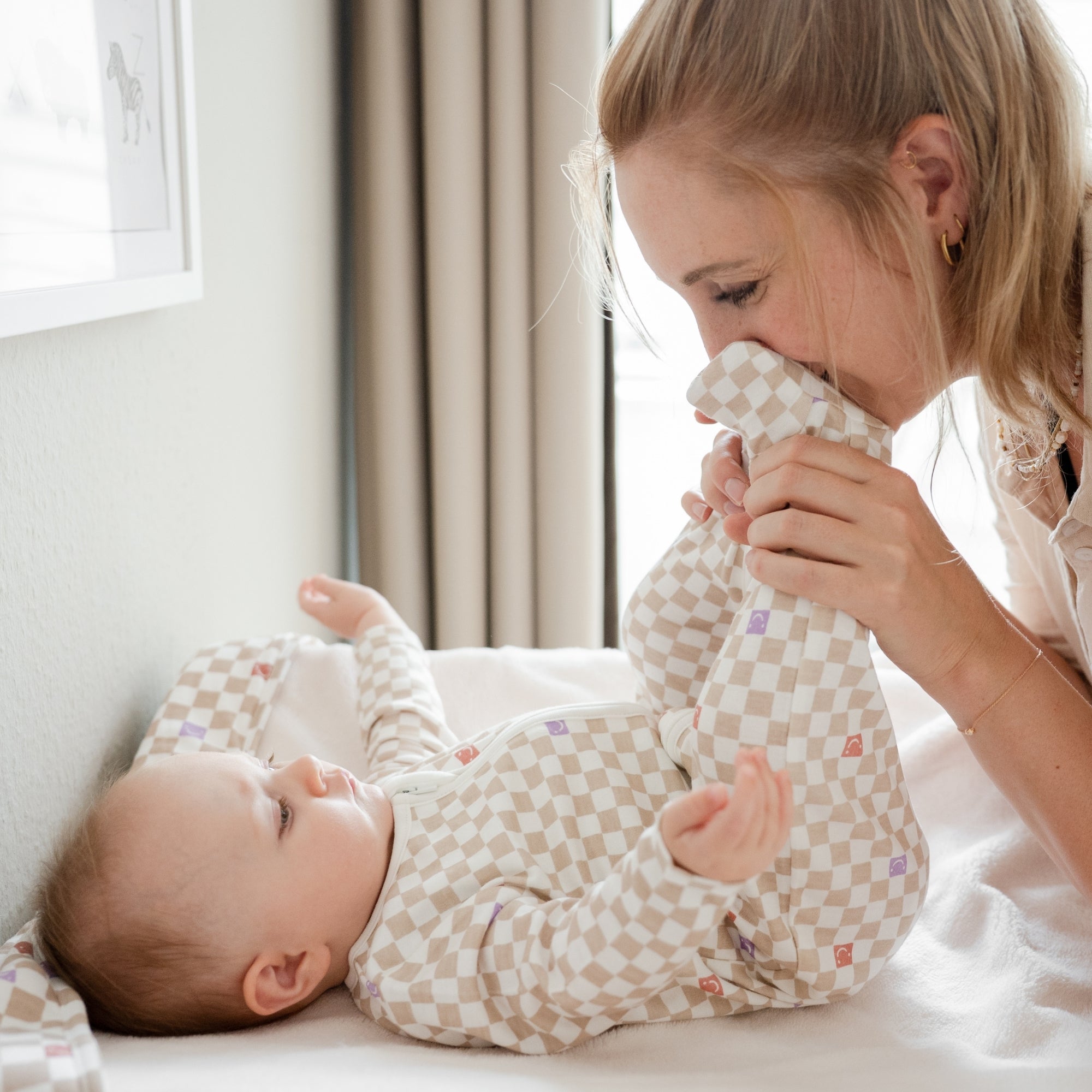 Pyjama met voetjes | Check Smile