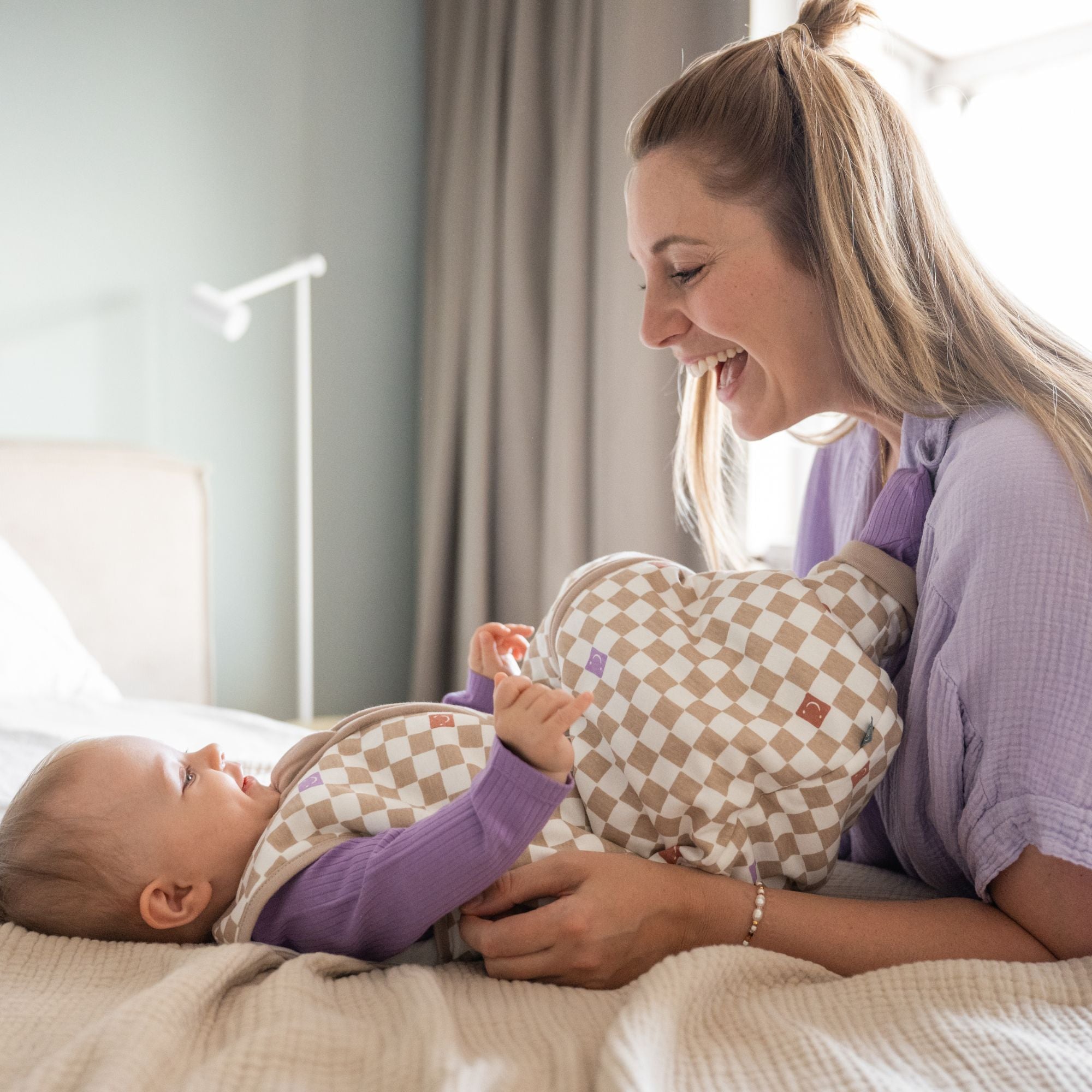 Pyjama met voetjes | Essential Lavendel