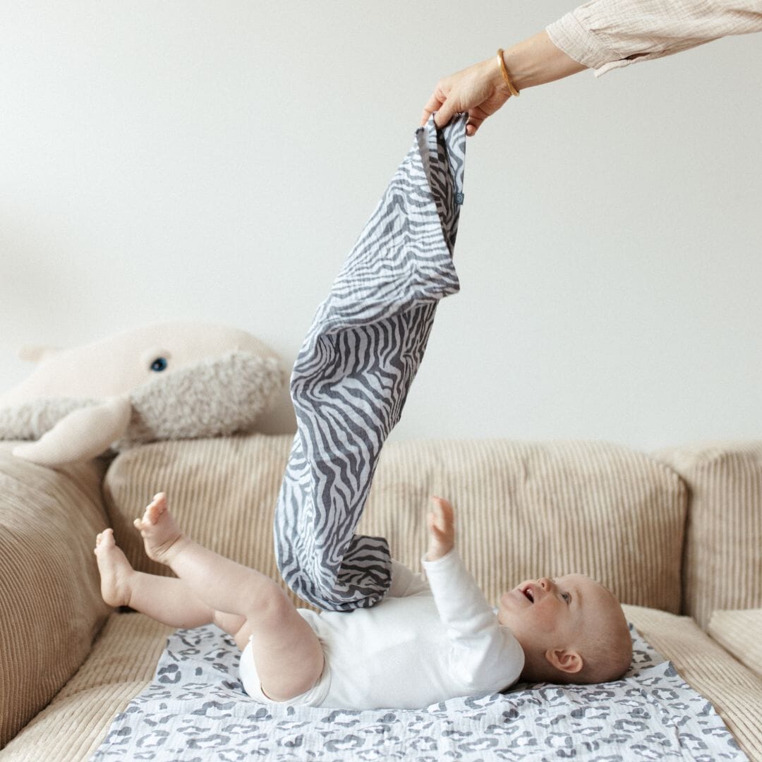 Hydrofiele doeken set 2 stuks | Luipaard Grijs