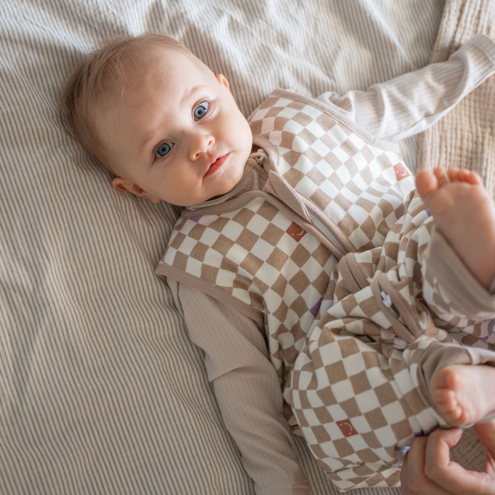 Slaapzak met voetjes 1.0 TOG | Check Smile