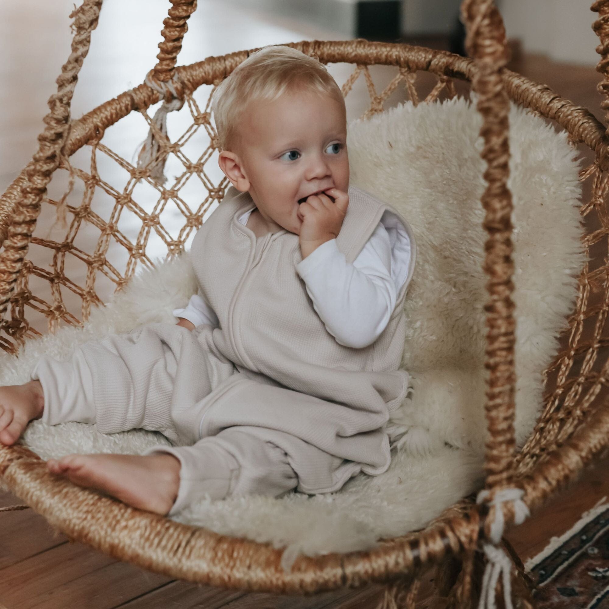 Slaapzak met omslagvoet 2.5 TOG | Essential Beige