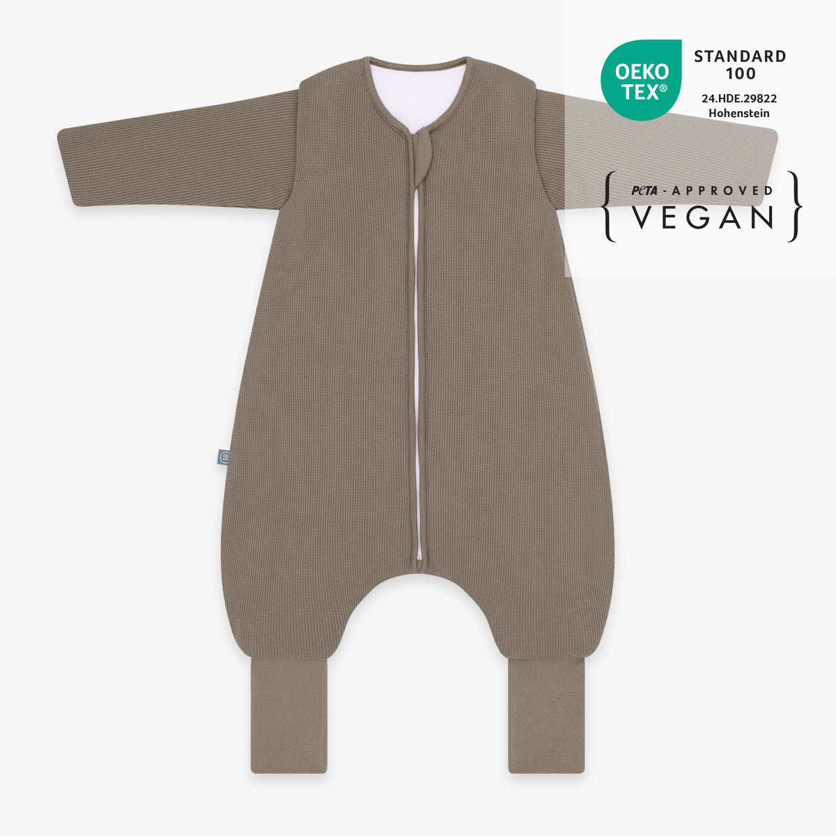 Slaapzak met voetjes en mouwen 3.5 TOG | Essential Taupe
