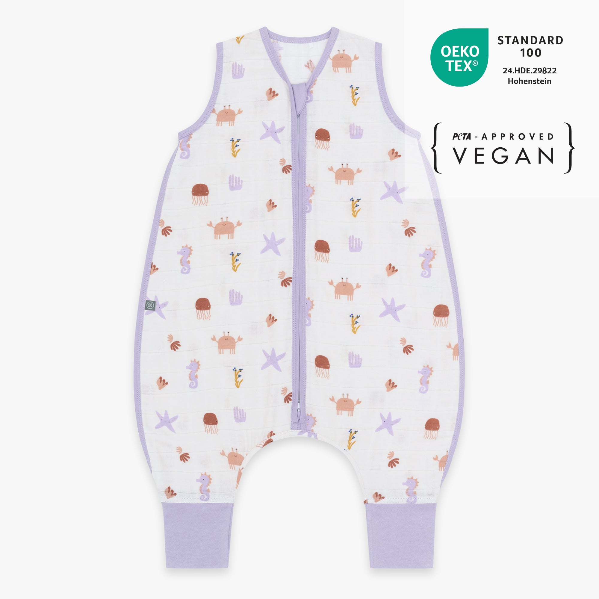 Mousseline slaapzak met voetjes 0.5 TOG | Community Design Onder Water