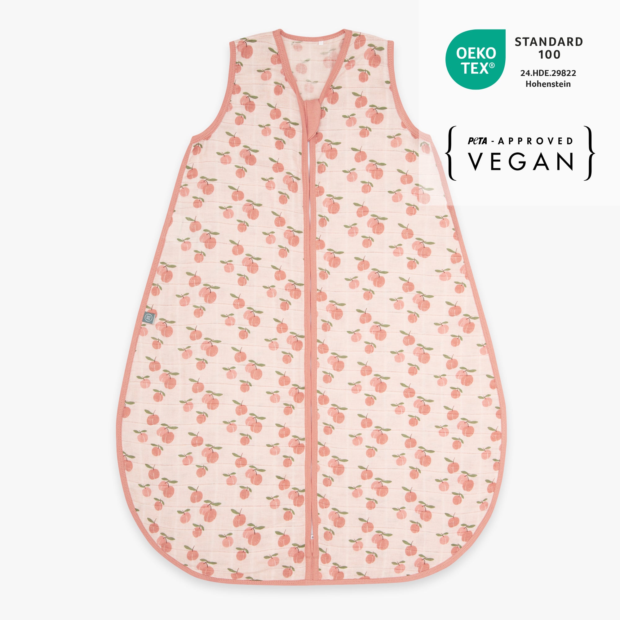 Mousseline slaapzak 0.5 TOG | Abrikoos