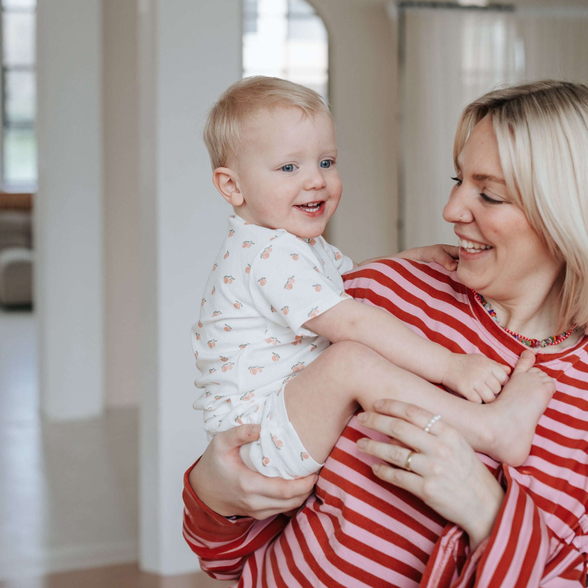 Pyjama kort 2-delig | Abrikoos